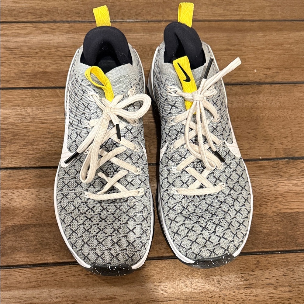 Nike Gray and Yellow Athletic Shoes